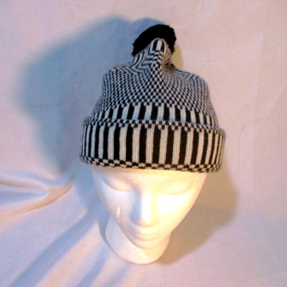 LUCIEN PELLAT-FINET POMPOM CASHMERE HAT Cap Beanie - Picture 2 of 7